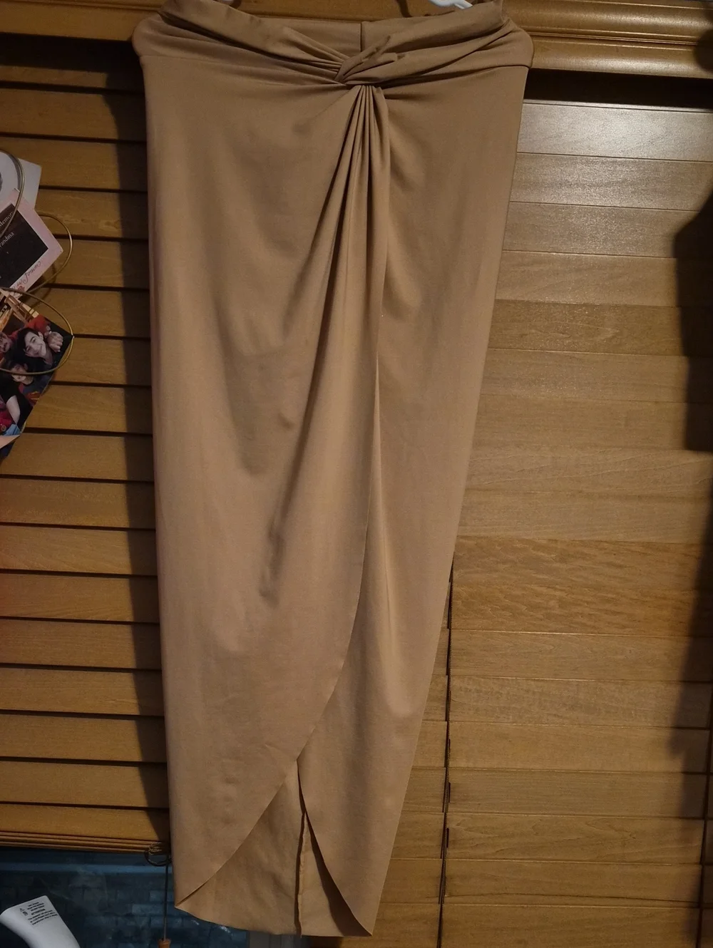 Authentic SKIMS Swim One-Piece & Matching Sarong Skirt Set | Nude/Tan | Size Med
